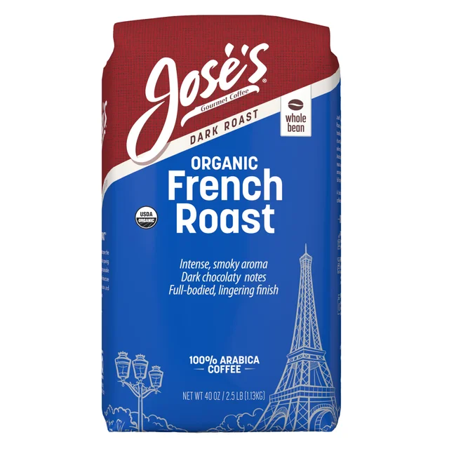 JOSE'S ORGANIC FRENCH ROAST WB 40 OZ (2.5 LBS)