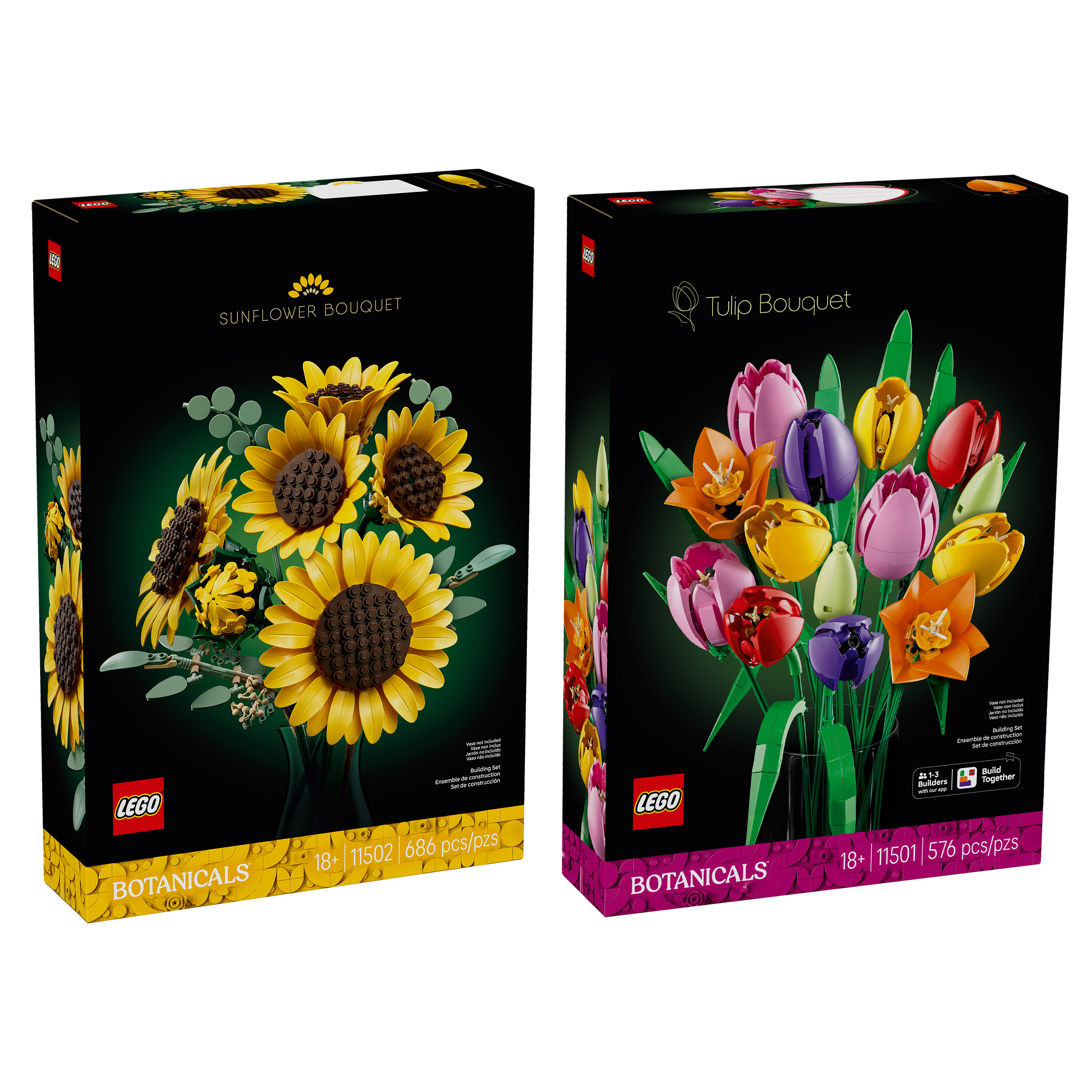 Lego Sunflower Bouquet & Tulip Bouquet Bundle | Costco