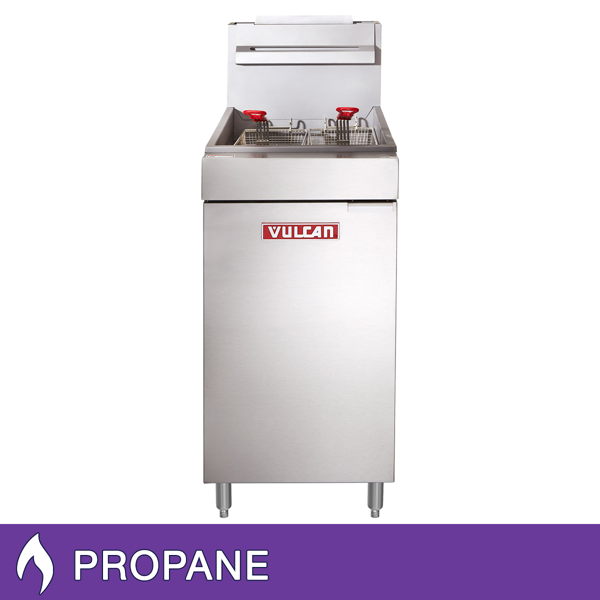 Vulcan 30 in. 50 lb. Stainless Steel Commercial Propane Fryer