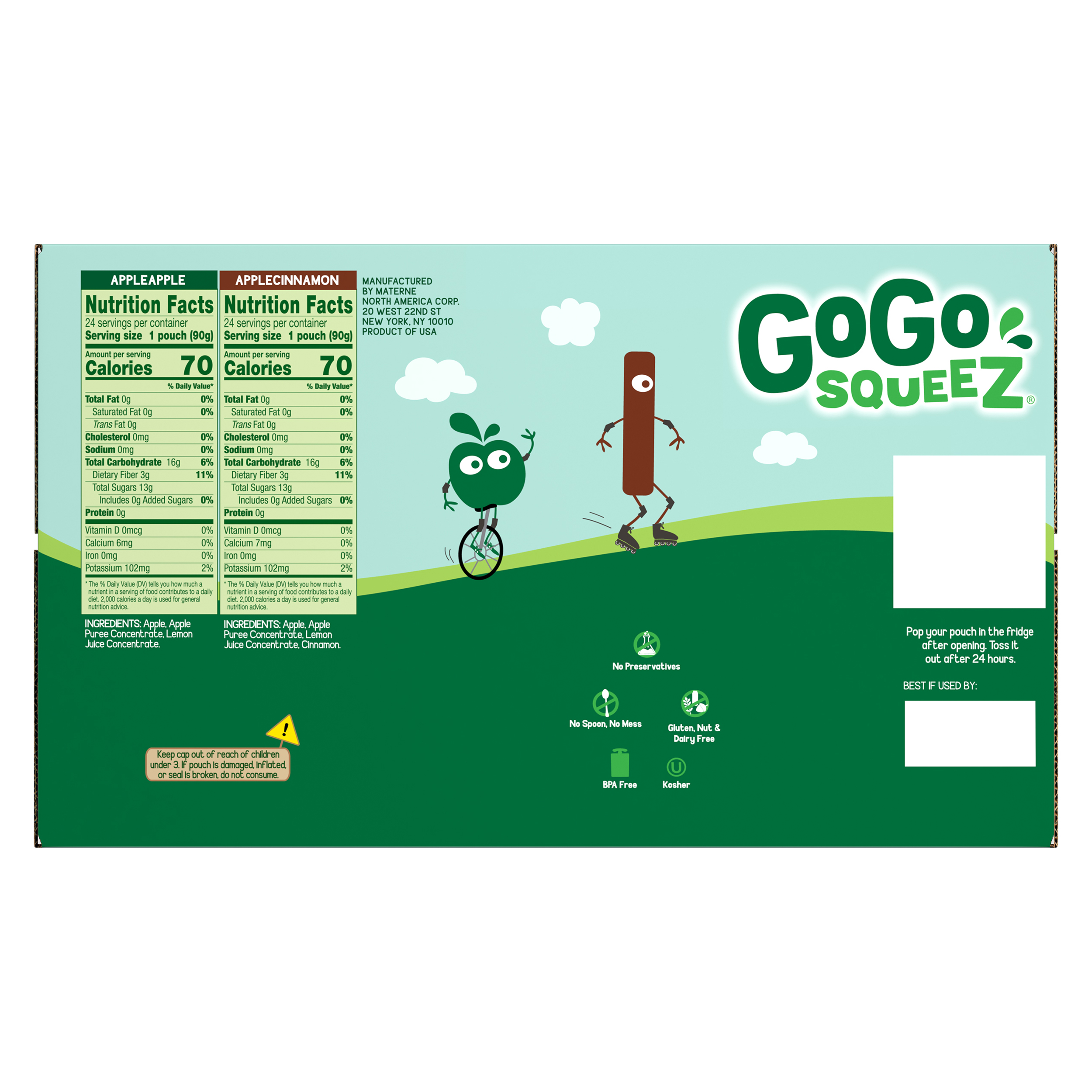 Costcogogo GoGo SqueeZ Fruit On The Go Applesauce Pouch, Variety Pack, 3.2 oz