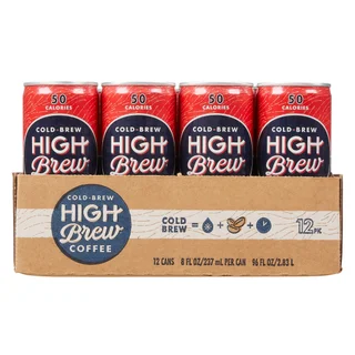 High Brew Cold-Brew Coffee, Double Espresso, 8 oz, 12 count
