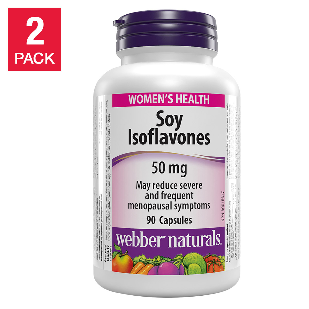 webber naturals Soy Isoflavone Complex -- 2 x  90 Capsules