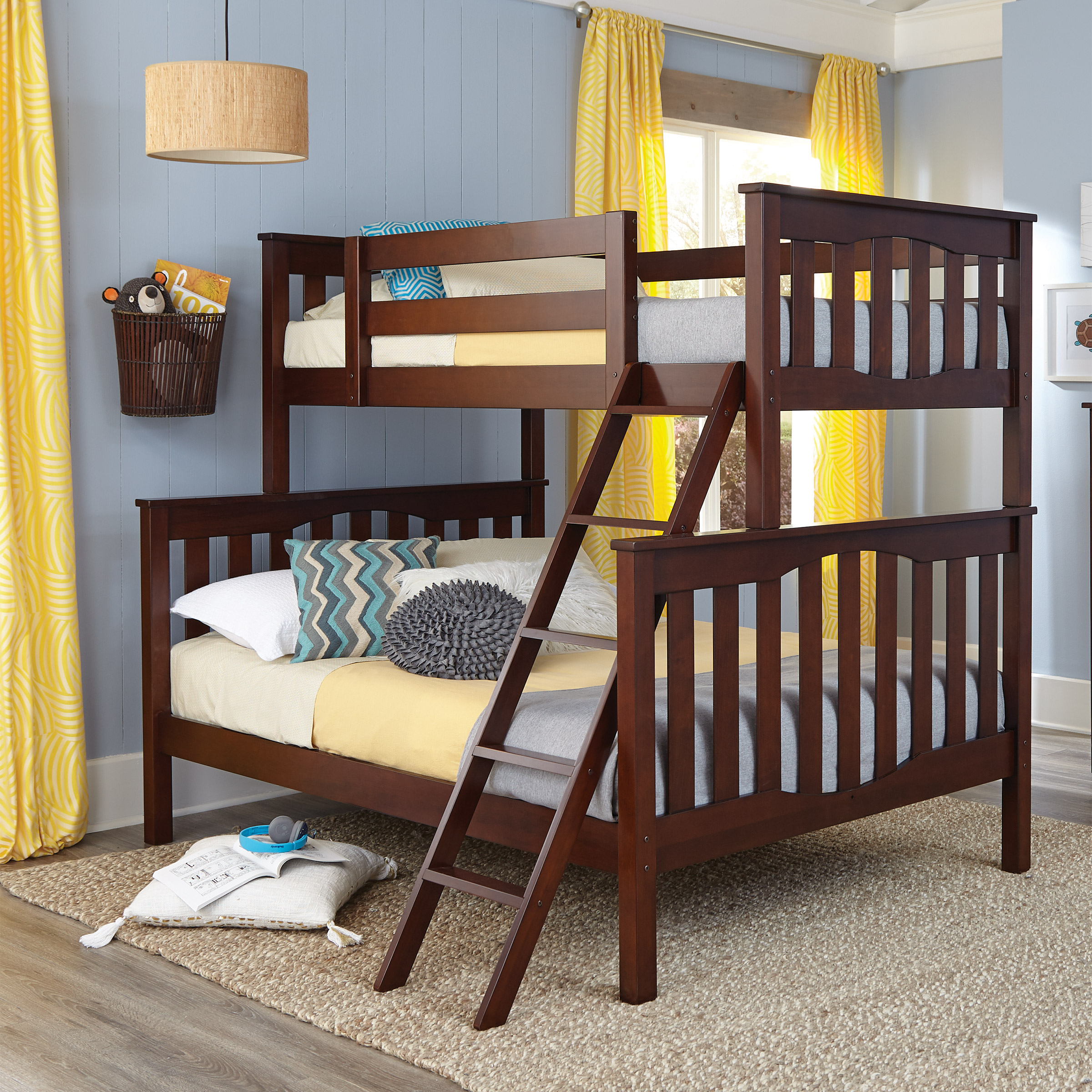Seneca Twin Over Double Bunk Bed