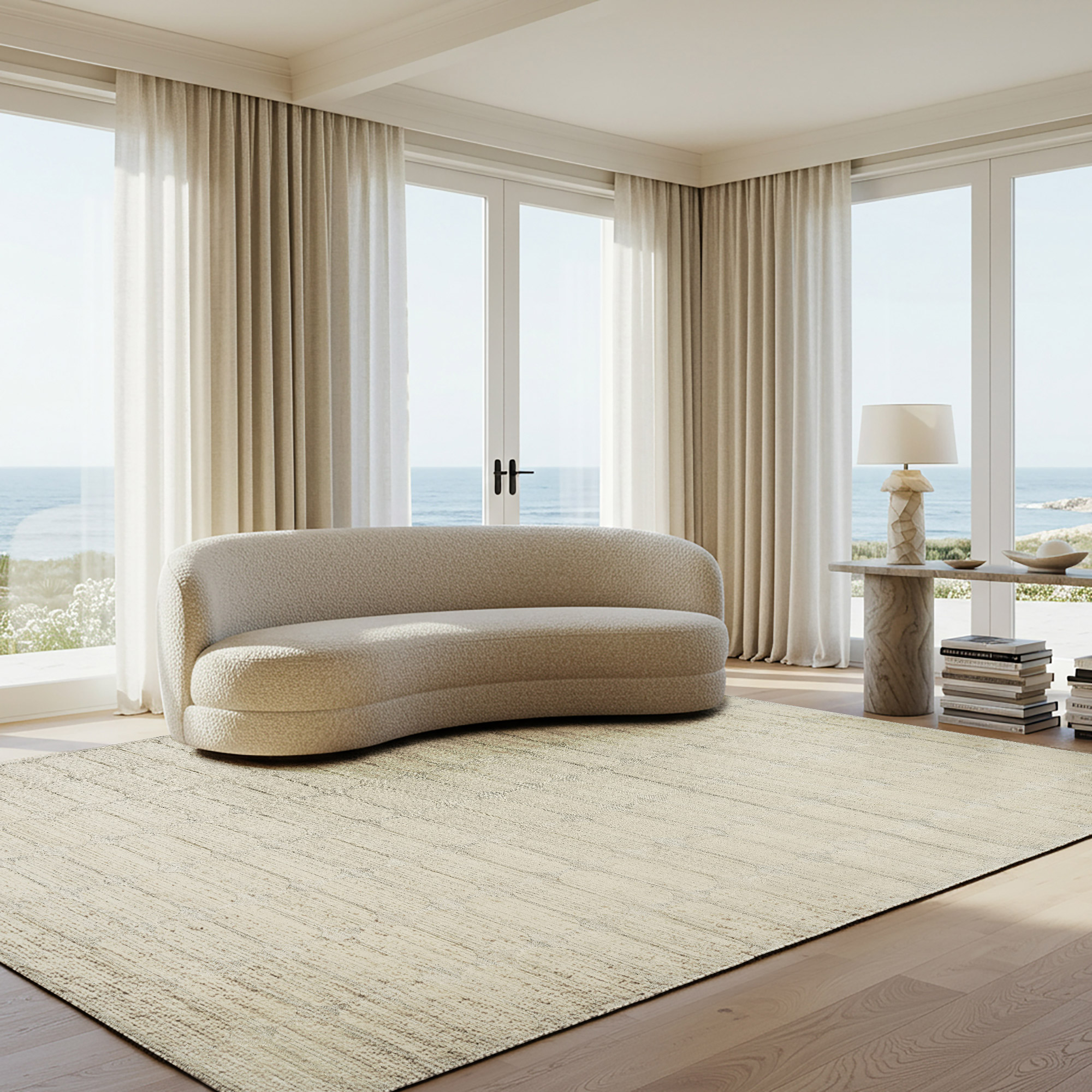 Illume Area Rug Collection  Buto Ivory