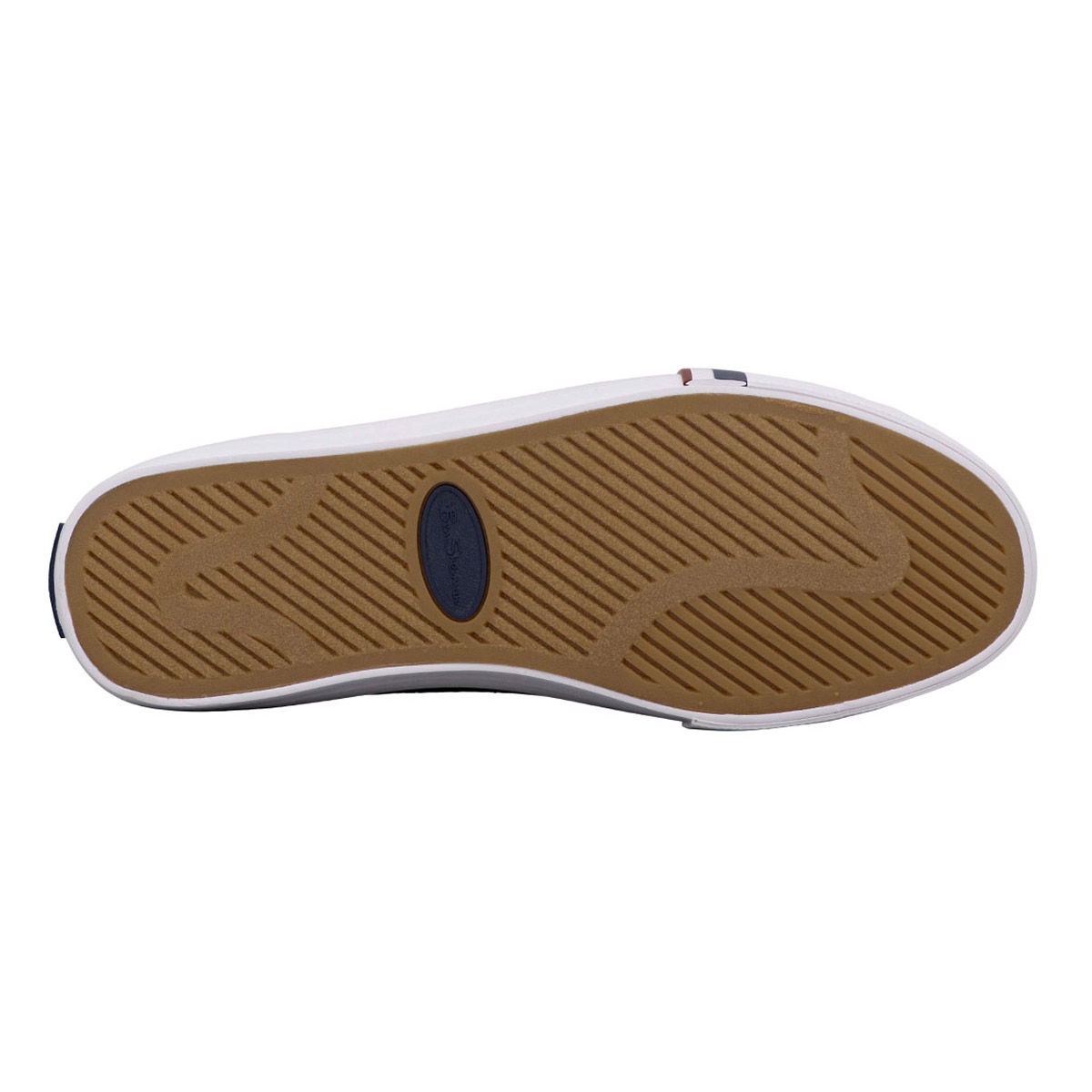 Ben Sherman Men's Canvas Shoes Sneakers Memory Foam Insole New Black White 8.5-1