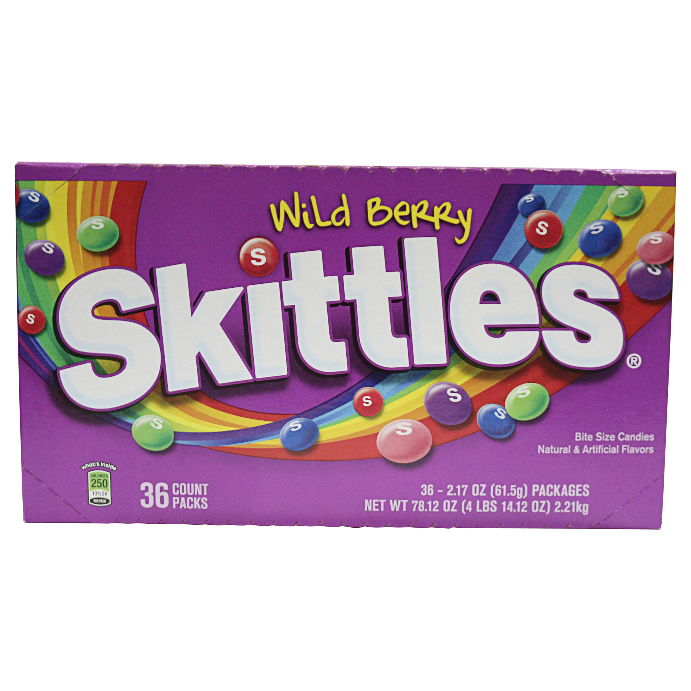 Skittles Bite Size Candy  Wild Berry   2.17 oz  36-count
