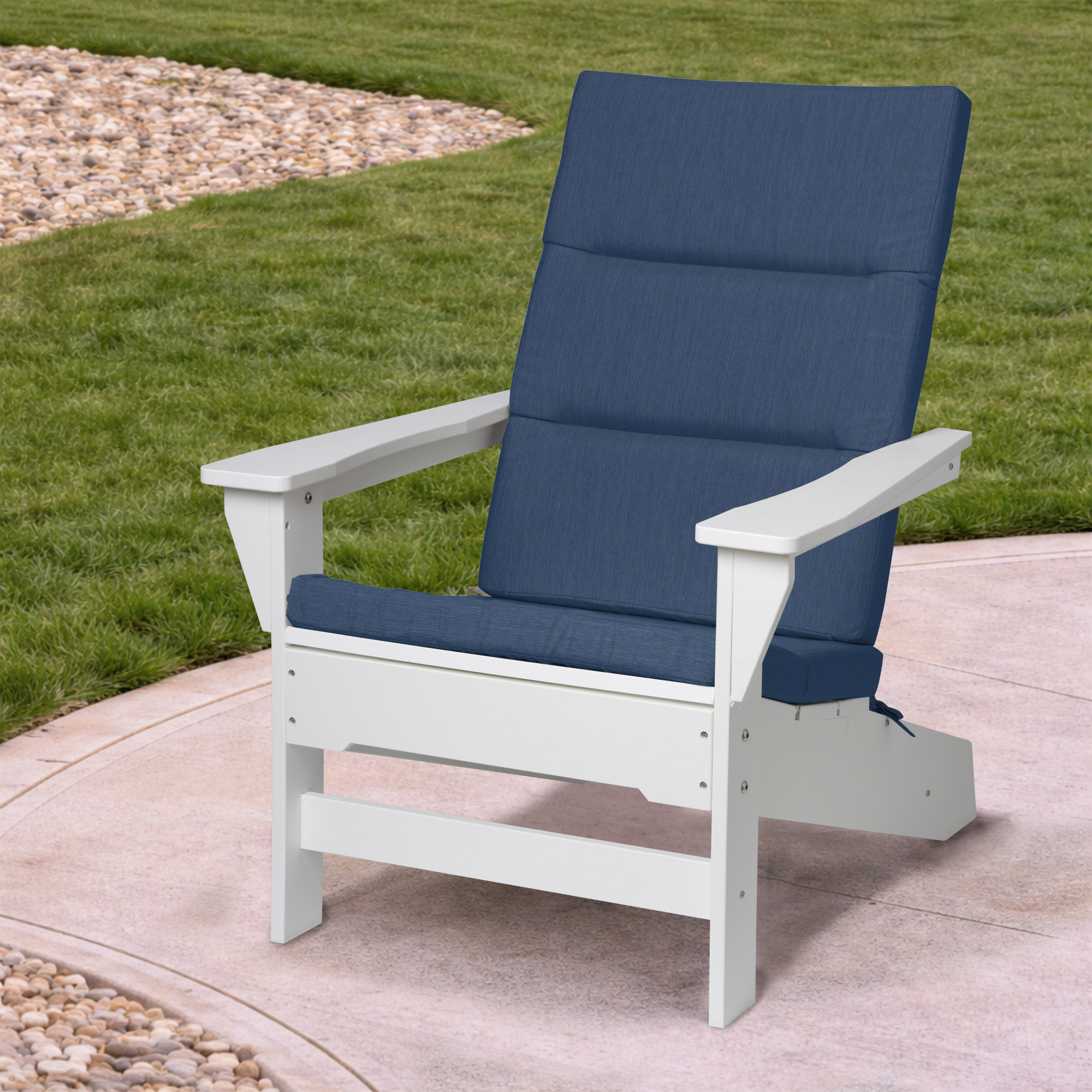 クッション・座布団 Burleigh Calico Cushion 50cm x 50cm Adirondack Cushion for Long Beach Modern POLYWOOD Chairs, 2-pack