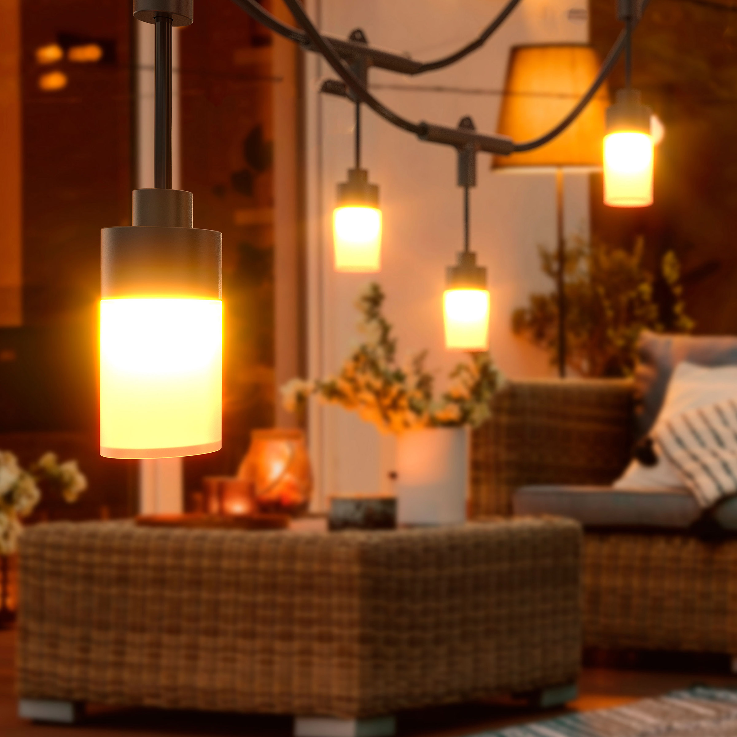 Atomi Smart Wi-Fi Coloro Outdoor String Lights, 48 ft. | Costco