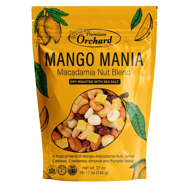 PREMIUM ORCHARD MANGO MACADAMIA NUT MIX 27 OZ