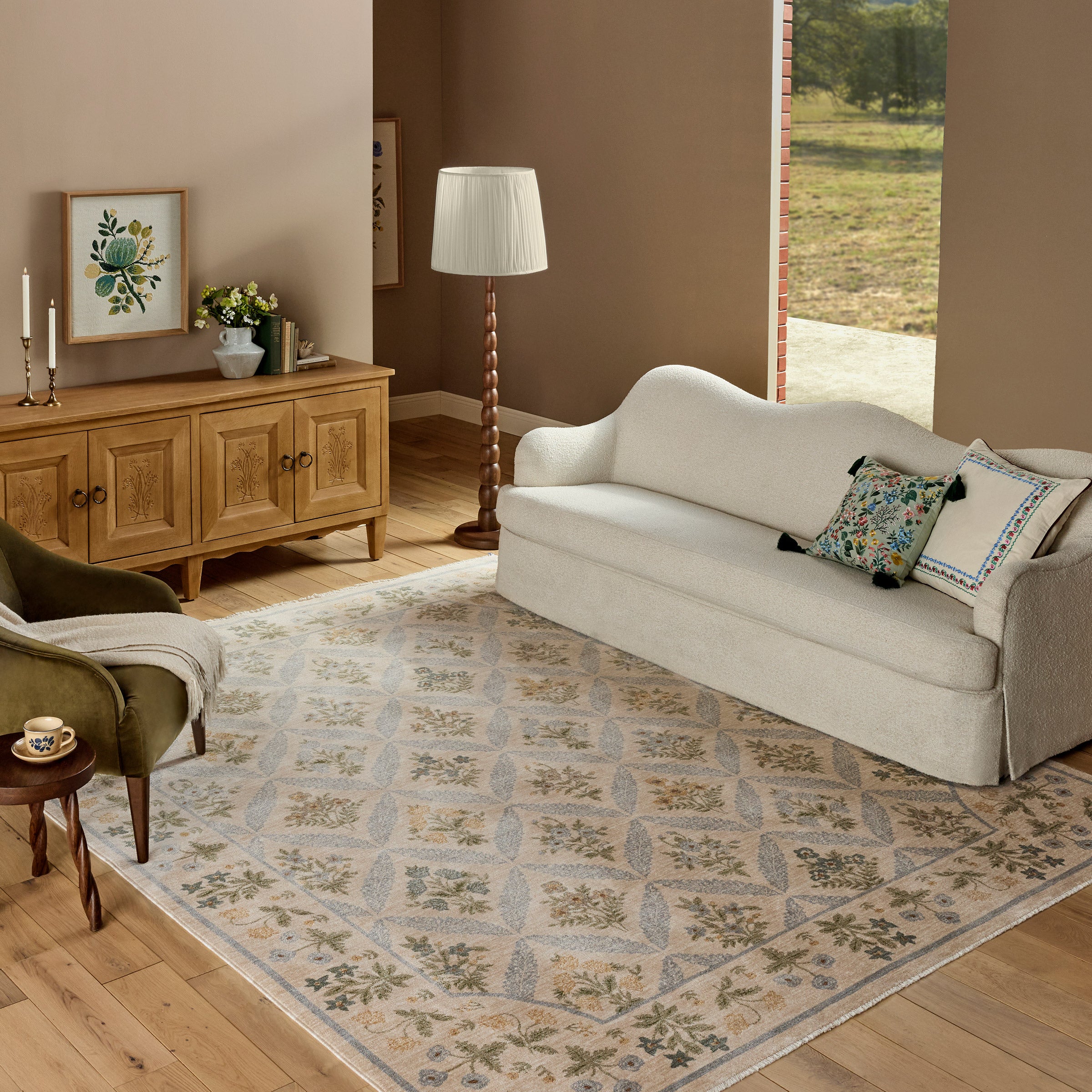 Rifle Paper Co. x Loloi Figaro Area Rug, Cream, 8' x 10' | Costco
