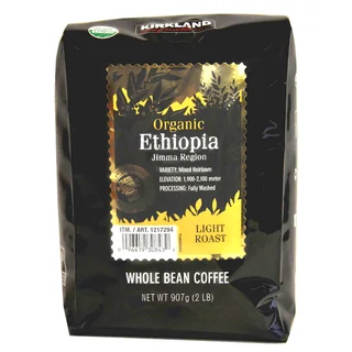 Kirkland Signature Organic Ethiopia Whole Bean Coffee, 2 lbs