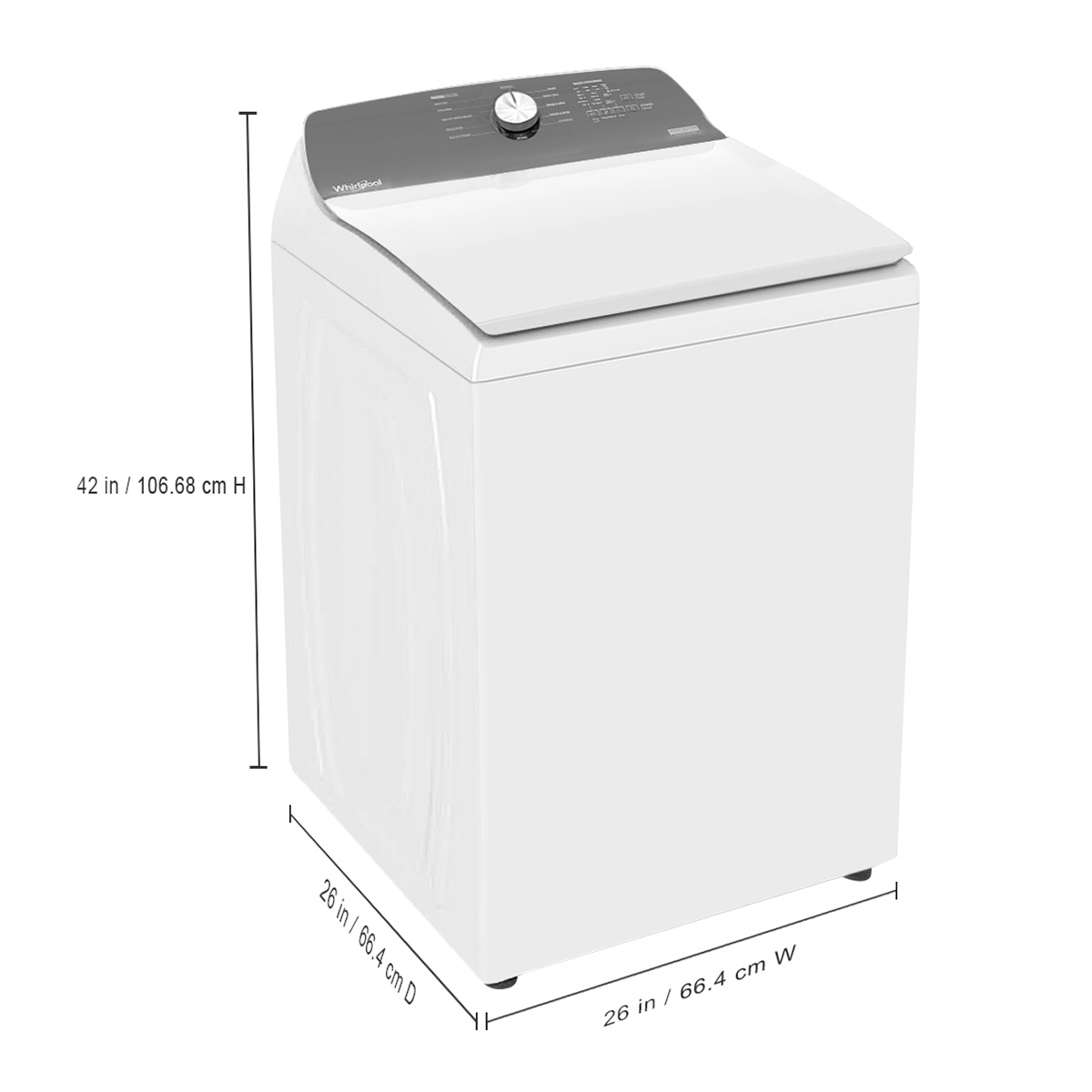Whirlpool 4.5 cu ft. White Top Load Washer with Express Cycle | Costco