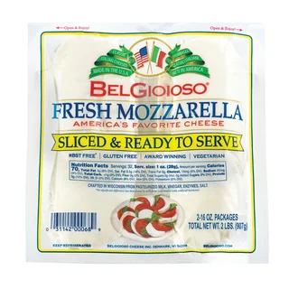 BELGIOIOSO SLICED MOZZARELLA LOGS 2/16 OZ