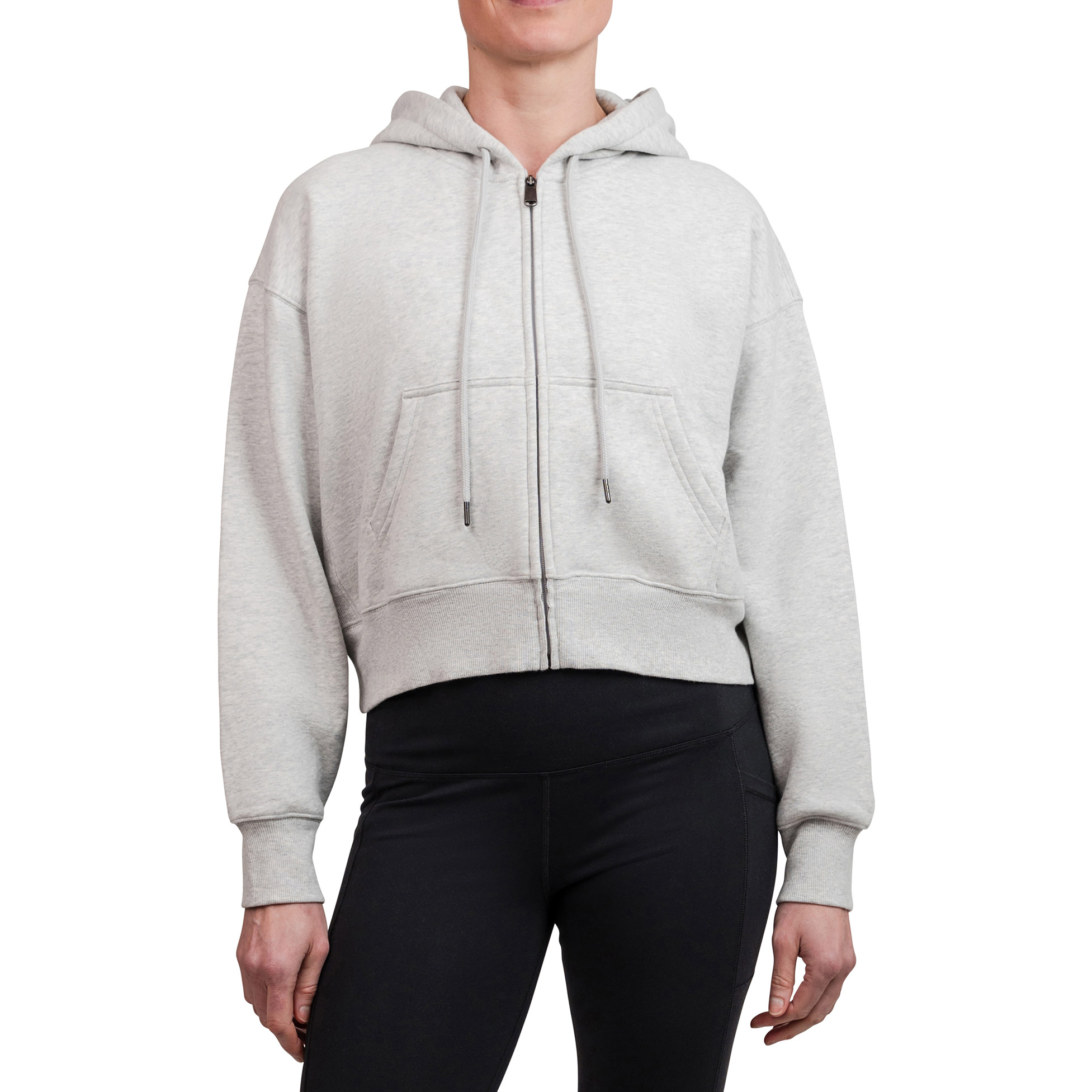 Tuff Athletics Women’s Cotton Fleece Cropped Full Zip
