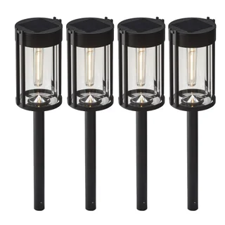 GTX Solar LED Pathway Lights, 4-pack