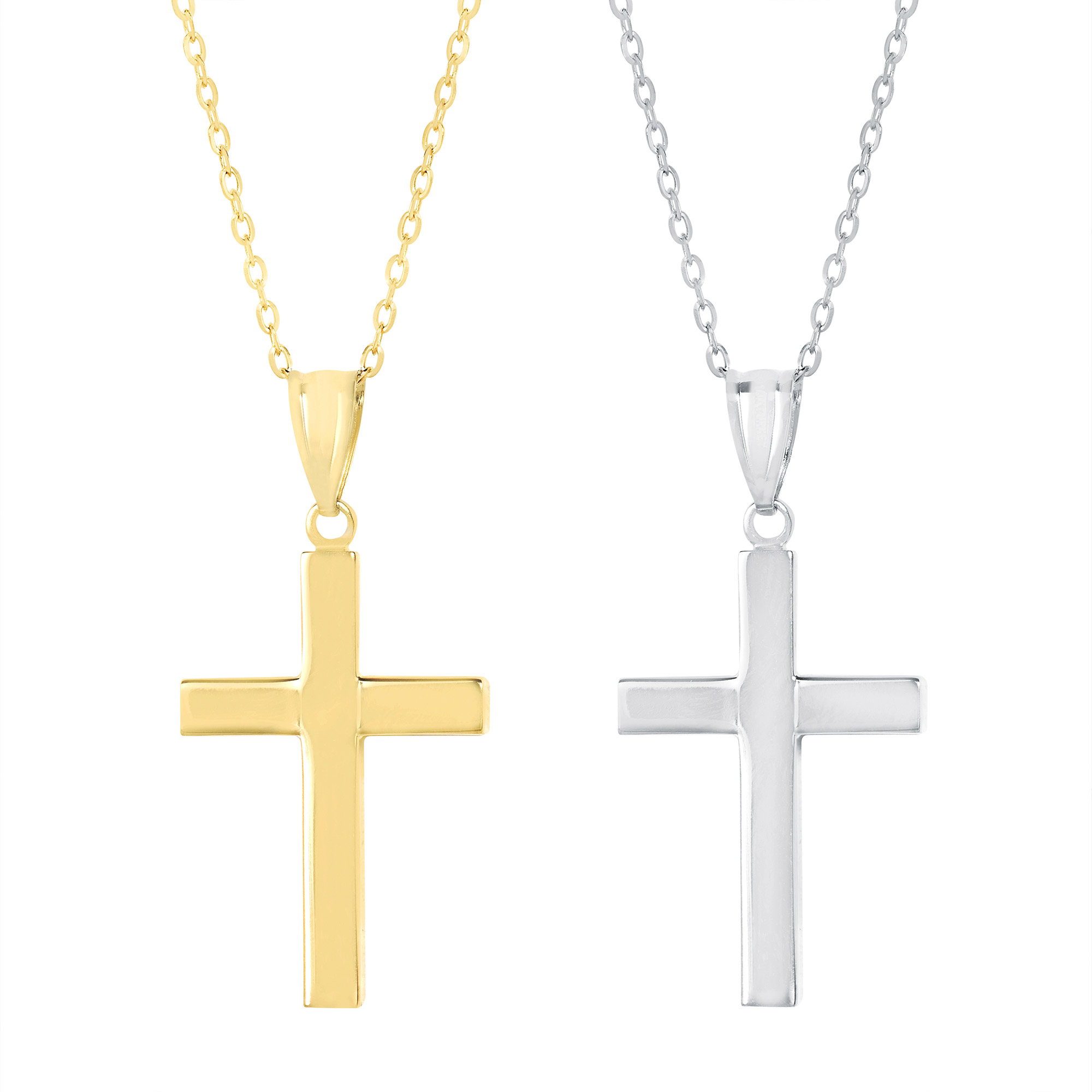 High Polish Cross Pendant