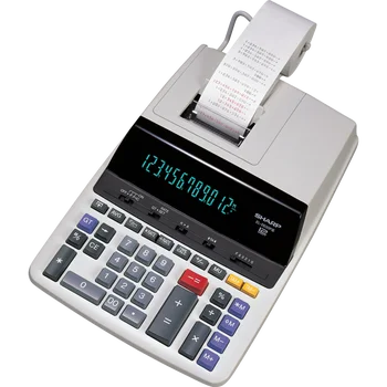 Sharp 12 Digit 2-Color Printing Calculator, 8-7/8 Sharp 12 Digit 2-Color Printing Calculator, 8-7/8