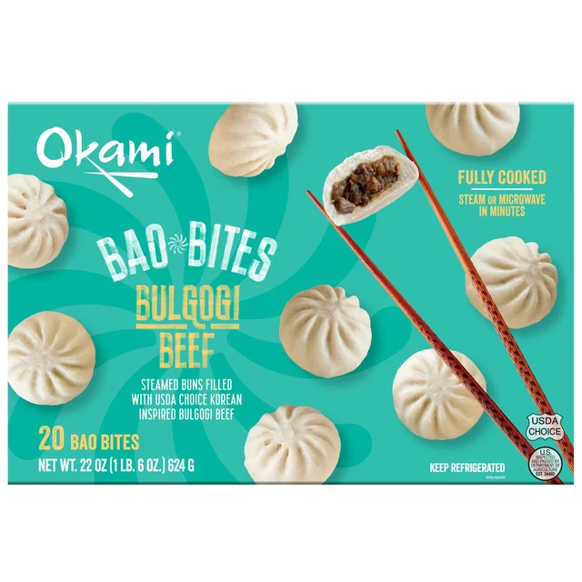 OKAMI BEEF BULGOGI MINI BAO 22 OZ (1.375 LBS)