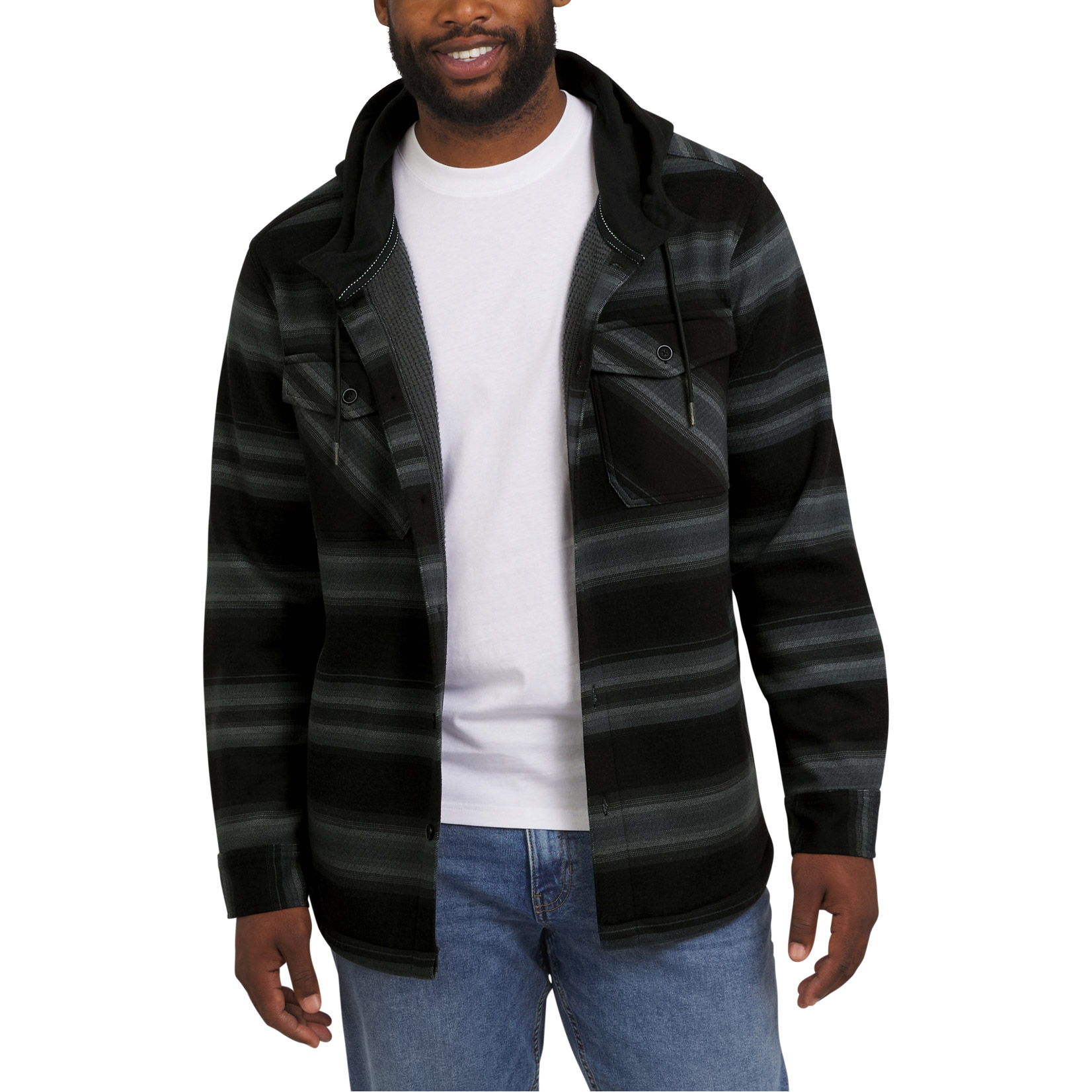 Quiksilver Men's Hooded Shirt Jacket