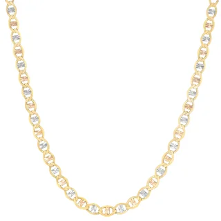 14kt Tri-Color Gold Valentino Style Necklace