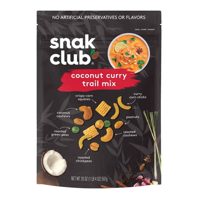 SNAK CLUB COCONUT CURRY TRAIL MIX 20 OZ