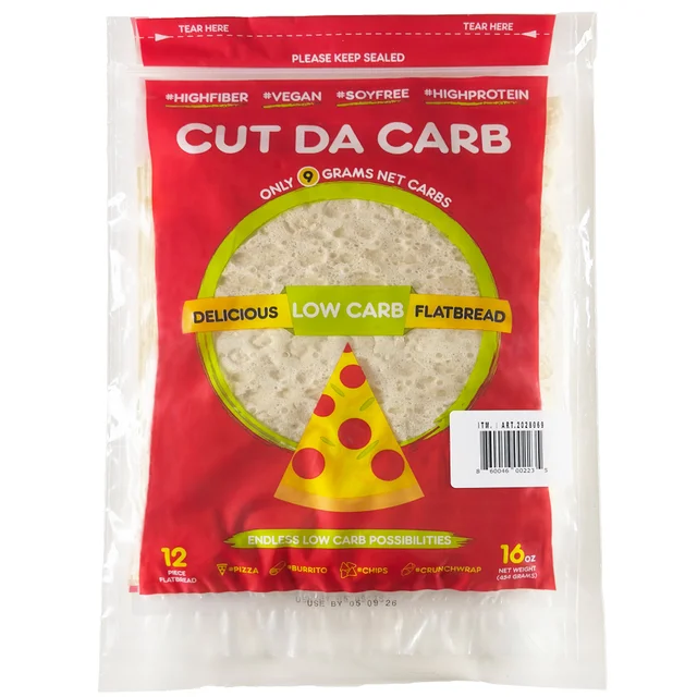 CUT DA CARB FLATBREAD 24 CT (1 LB)