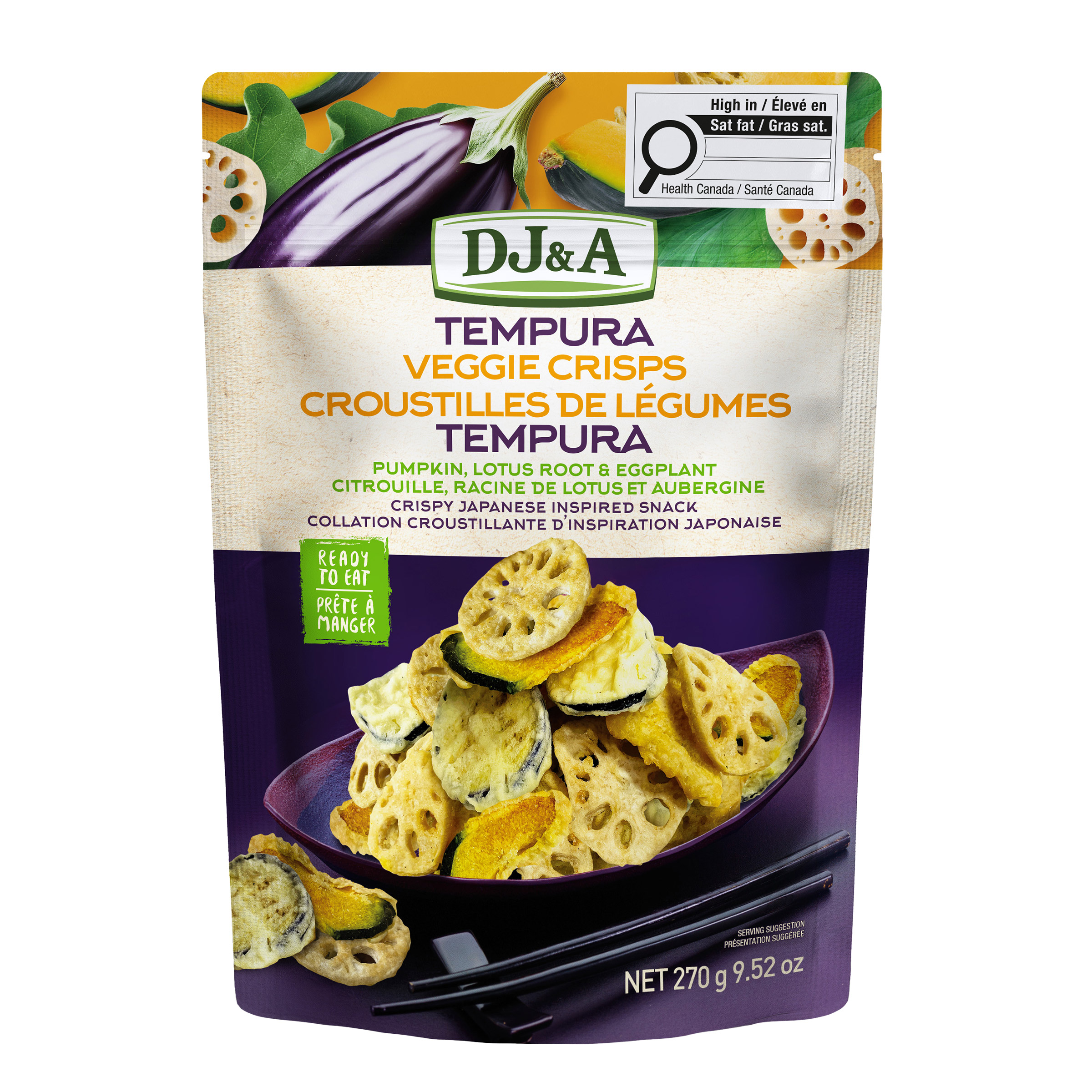 DJ&A Tempura Veggie Crisps, 5 x 270 g | Costco