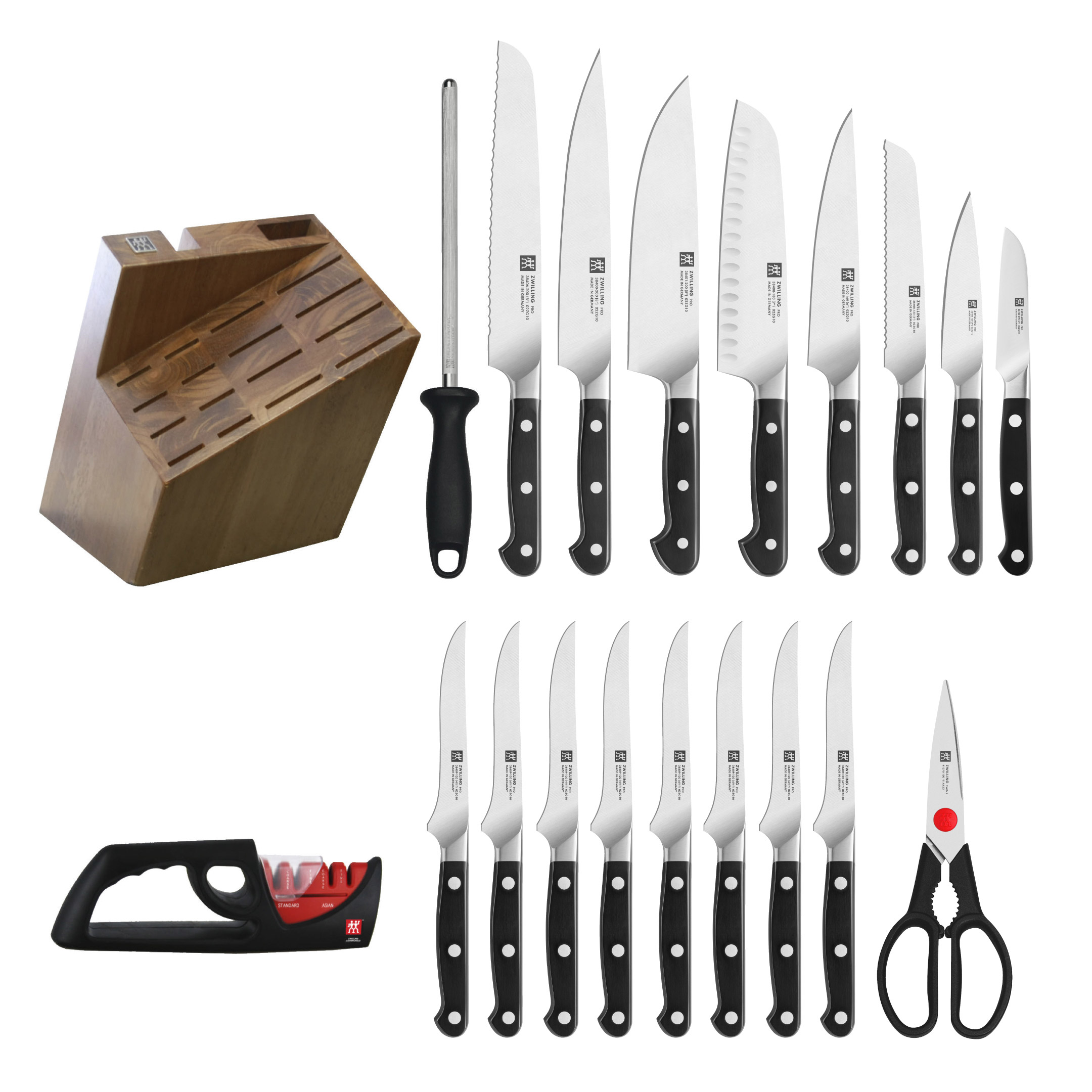 Zwilling Pro 20 Piece Knife Block Set