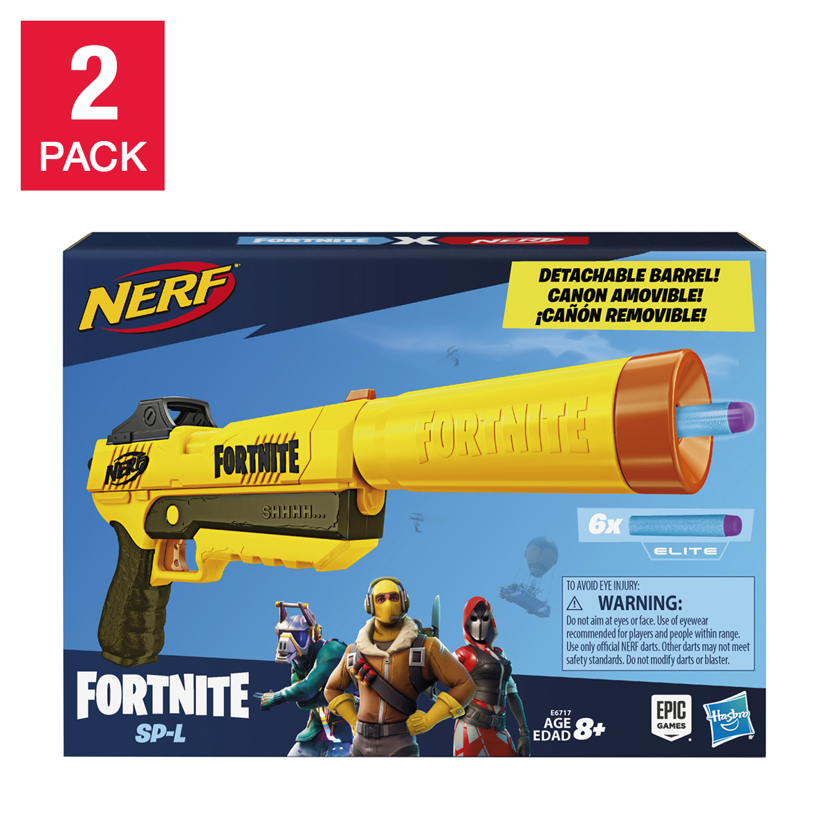 Fortnite SP-L NERF Elite Dart Blaster, 2-pack | Costco