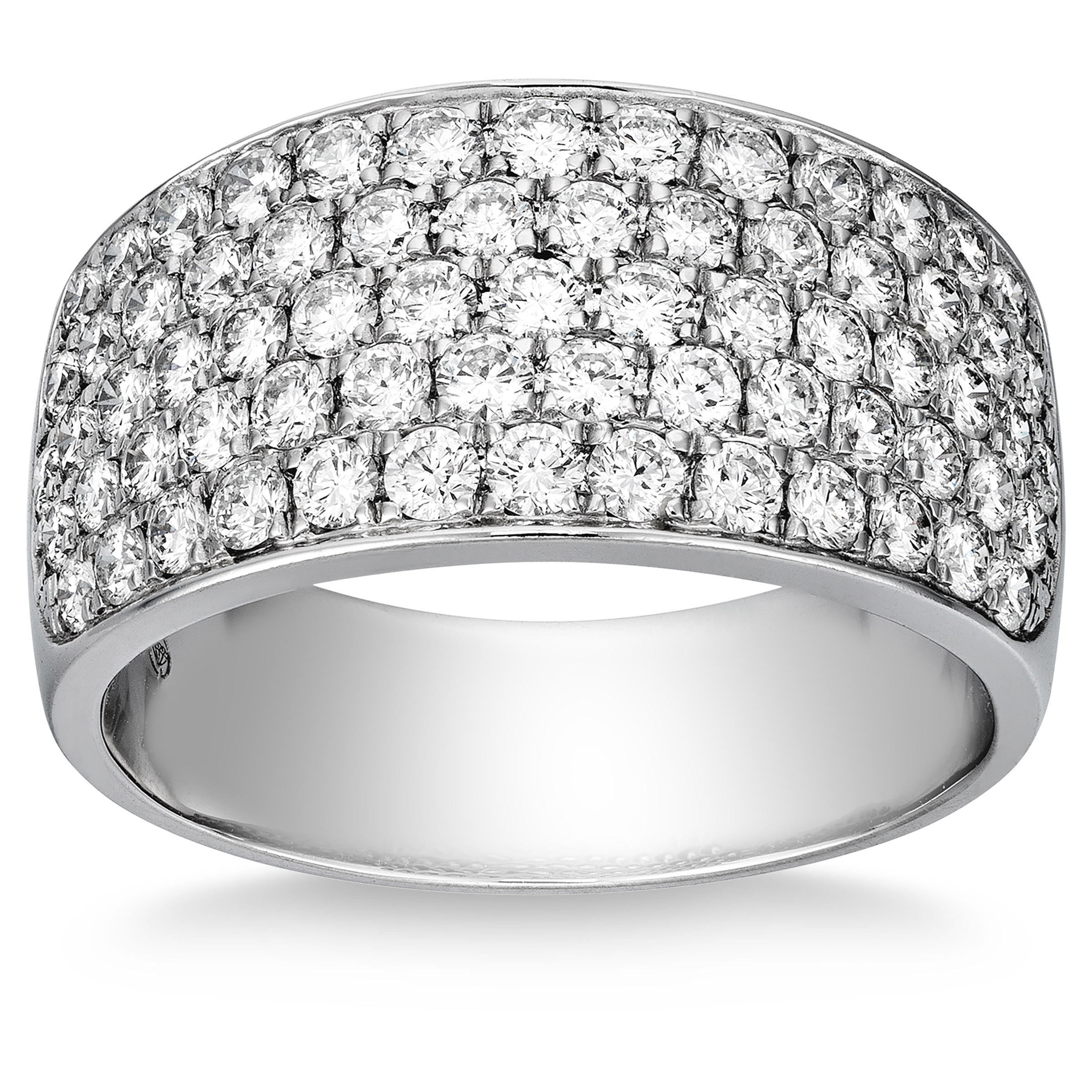 Round Brilliant Pave Diamond Band (1.47 ctw)