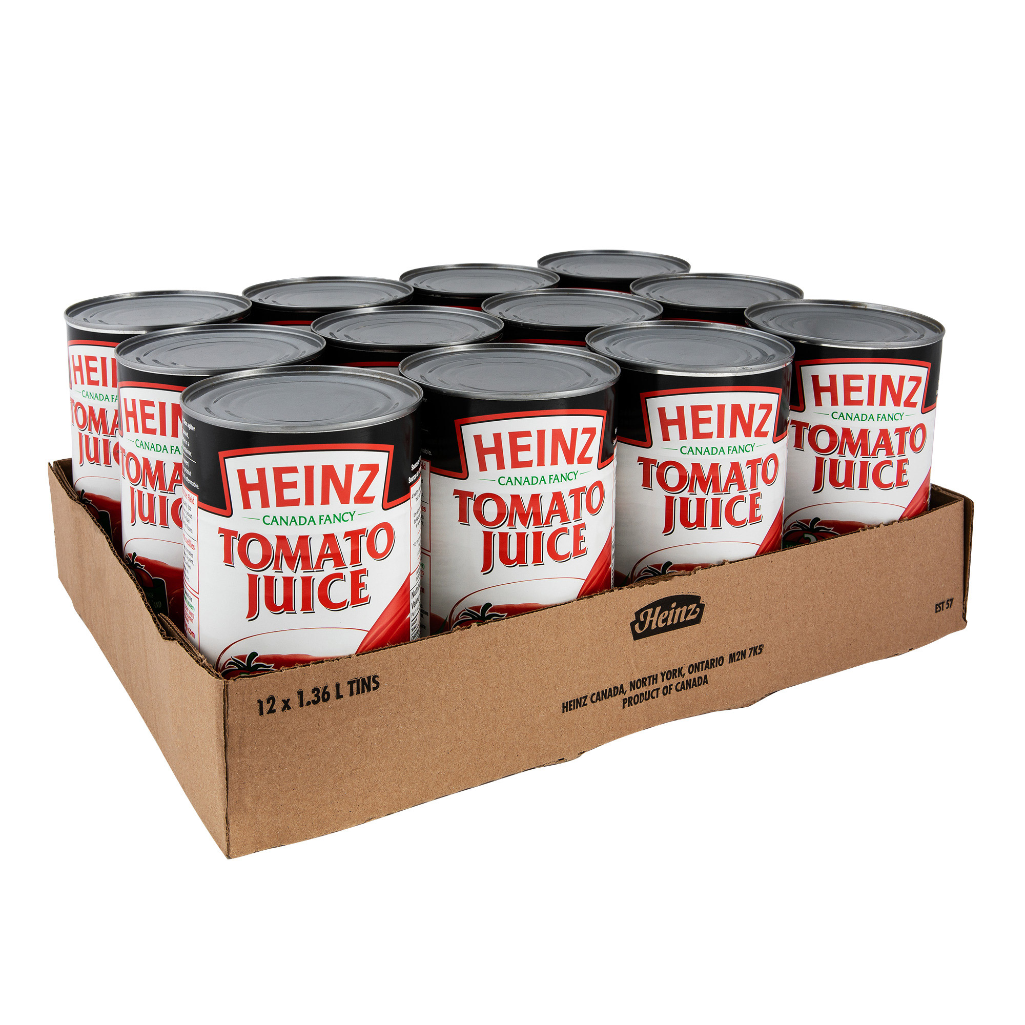 Heinz Tomato Juice, 12 × 1.36 L | Costco
