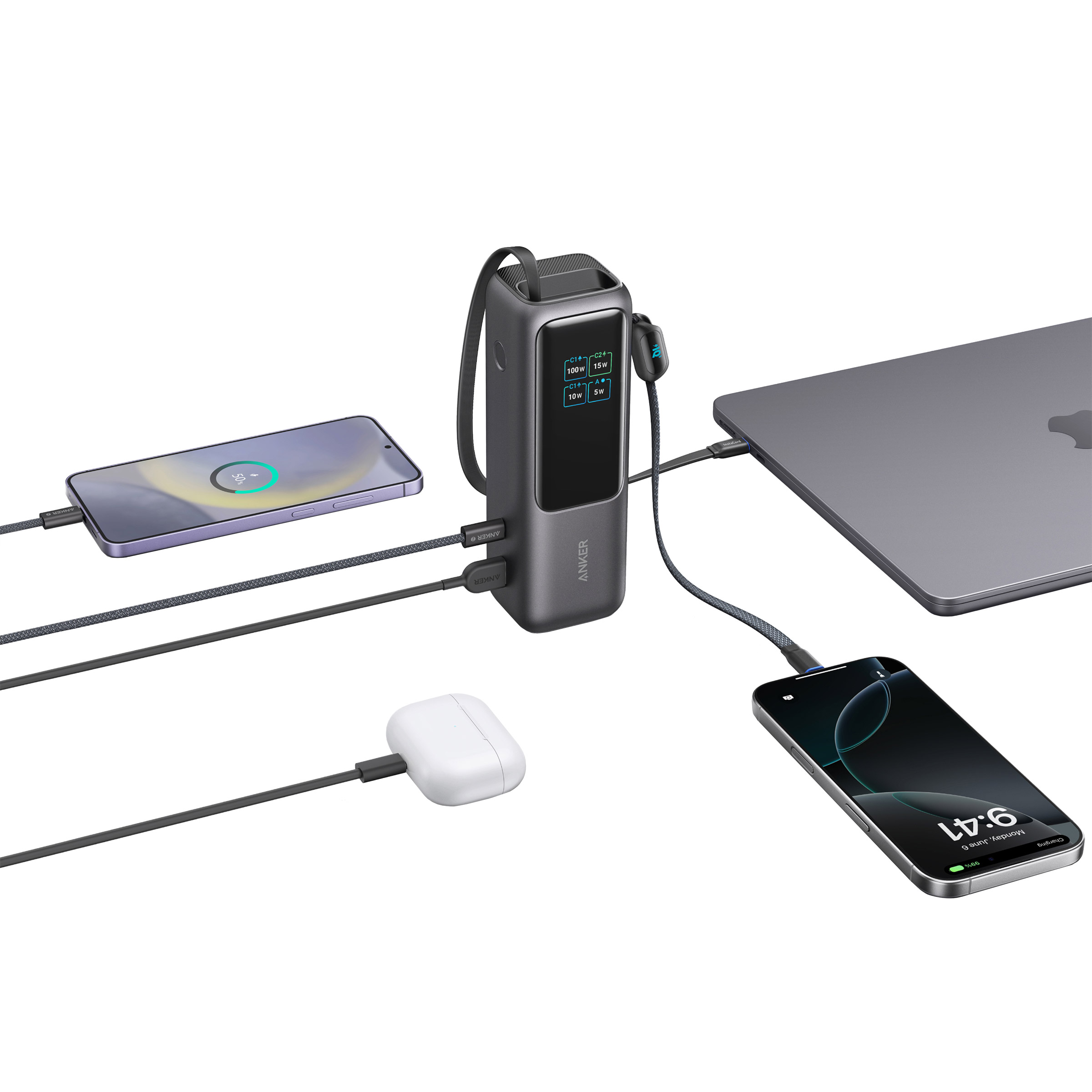 Anker Power Bank (25000mAh, Built-In） Amazon.com: Anker Laptop Power Bank, 25,000mAh Portable