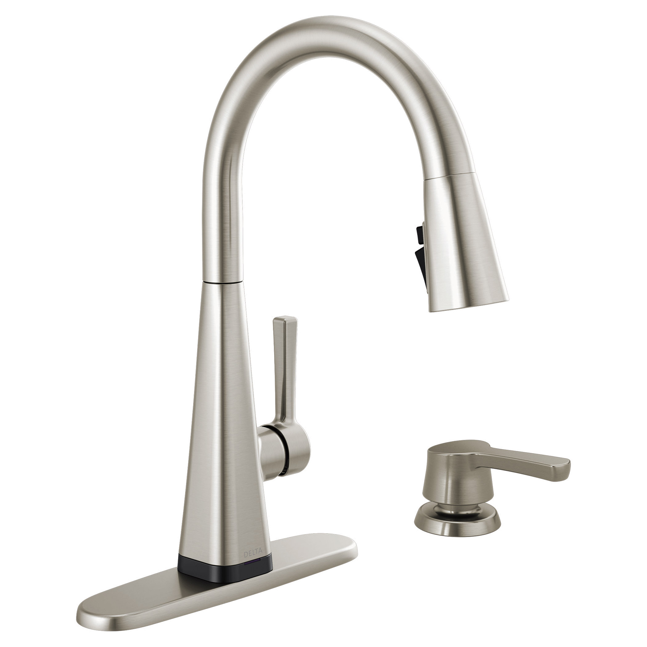 Delta Lenta Pull-down Kitchen Faucet with Soap Dispenser