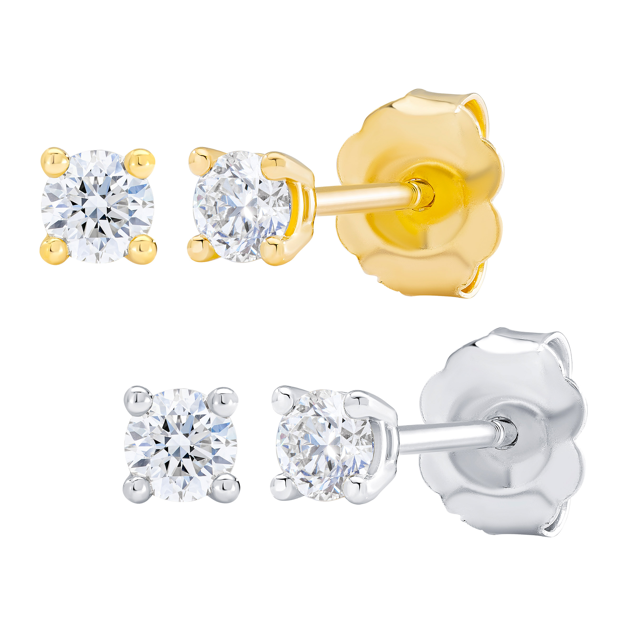 Round Brilliant Diamond Stud Earrings (0.23 ctw)