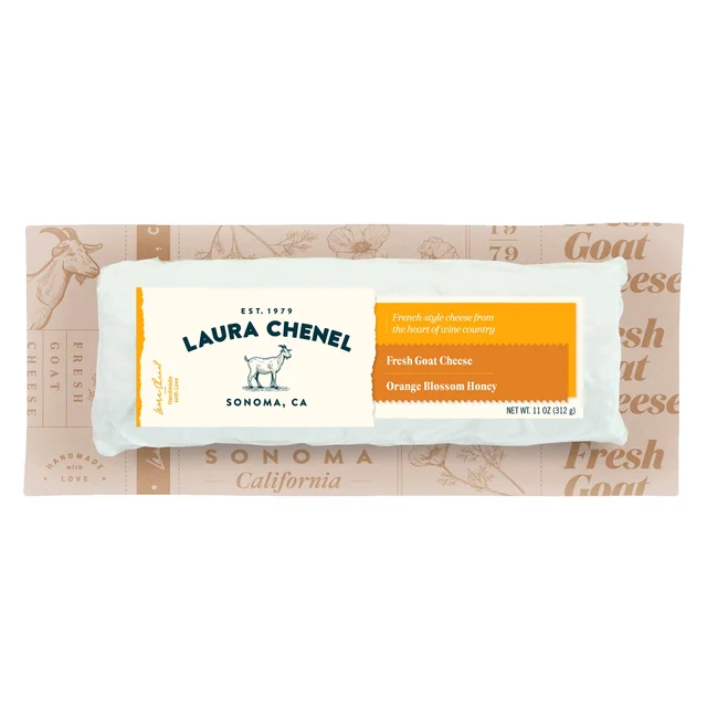 LAURA CHENEL ORANGE HONEY GOAT LOG 11 OUNCE