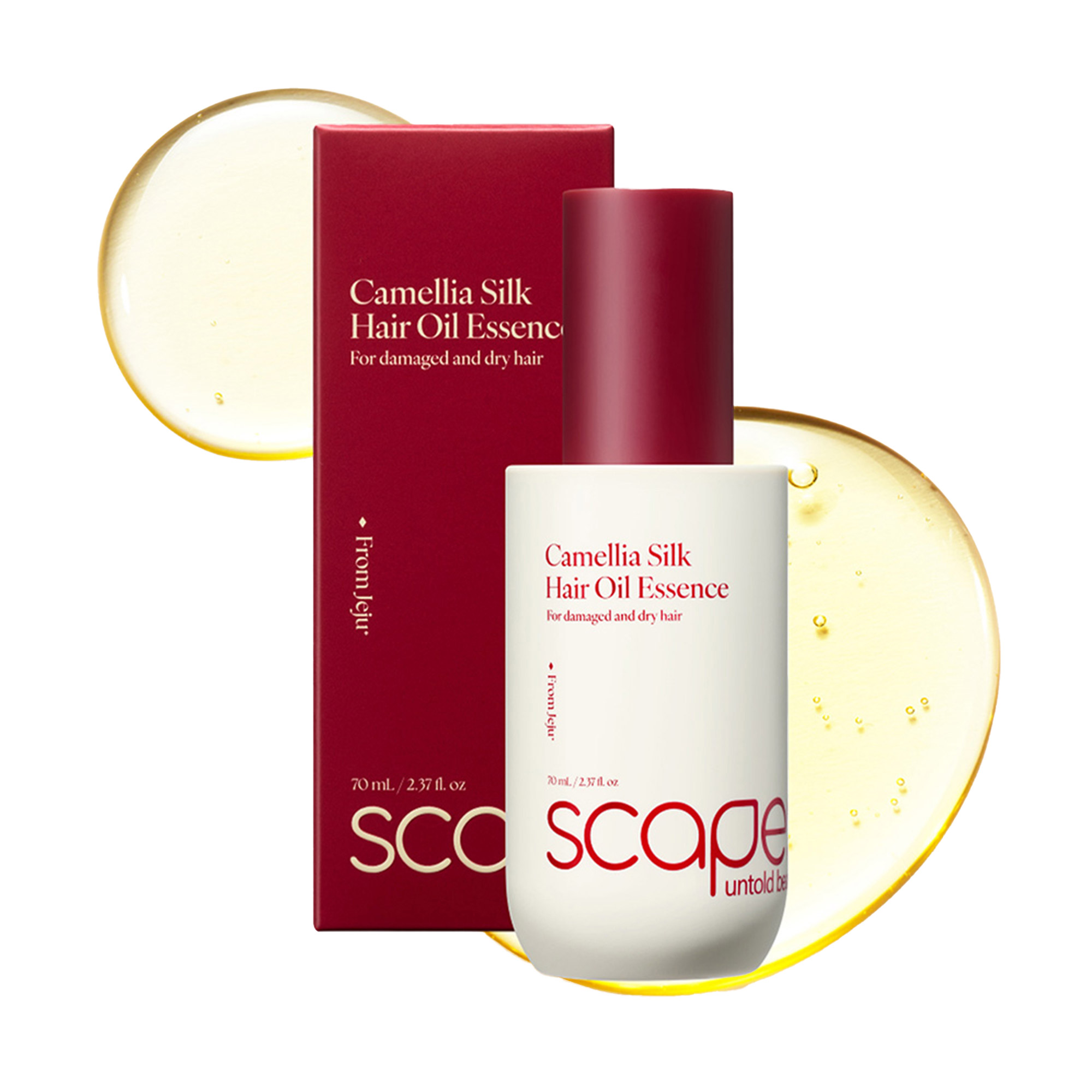 Scapes Camellia Silk Hair Oil Essence 2.37 fl oz, 2-pack | Costco