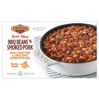 CANTELLA'S BEANS & SMOKED PORK 32 OZ