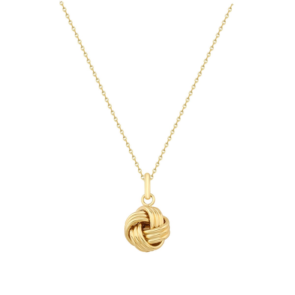 アクセサリー Llife KNOT PENDANT 14kt Yellow Gold Love Knot Pendant | Costco