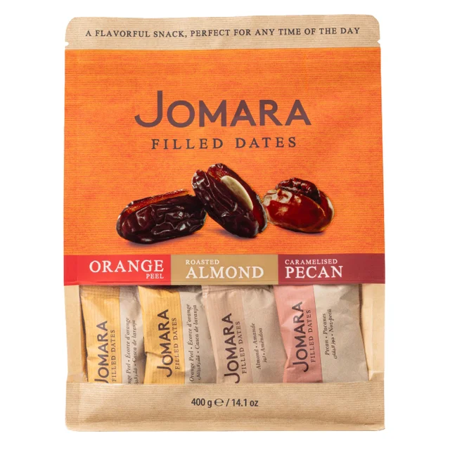 JOMARA FILLED DATES VARIETY 14 OZ (.875LBS)