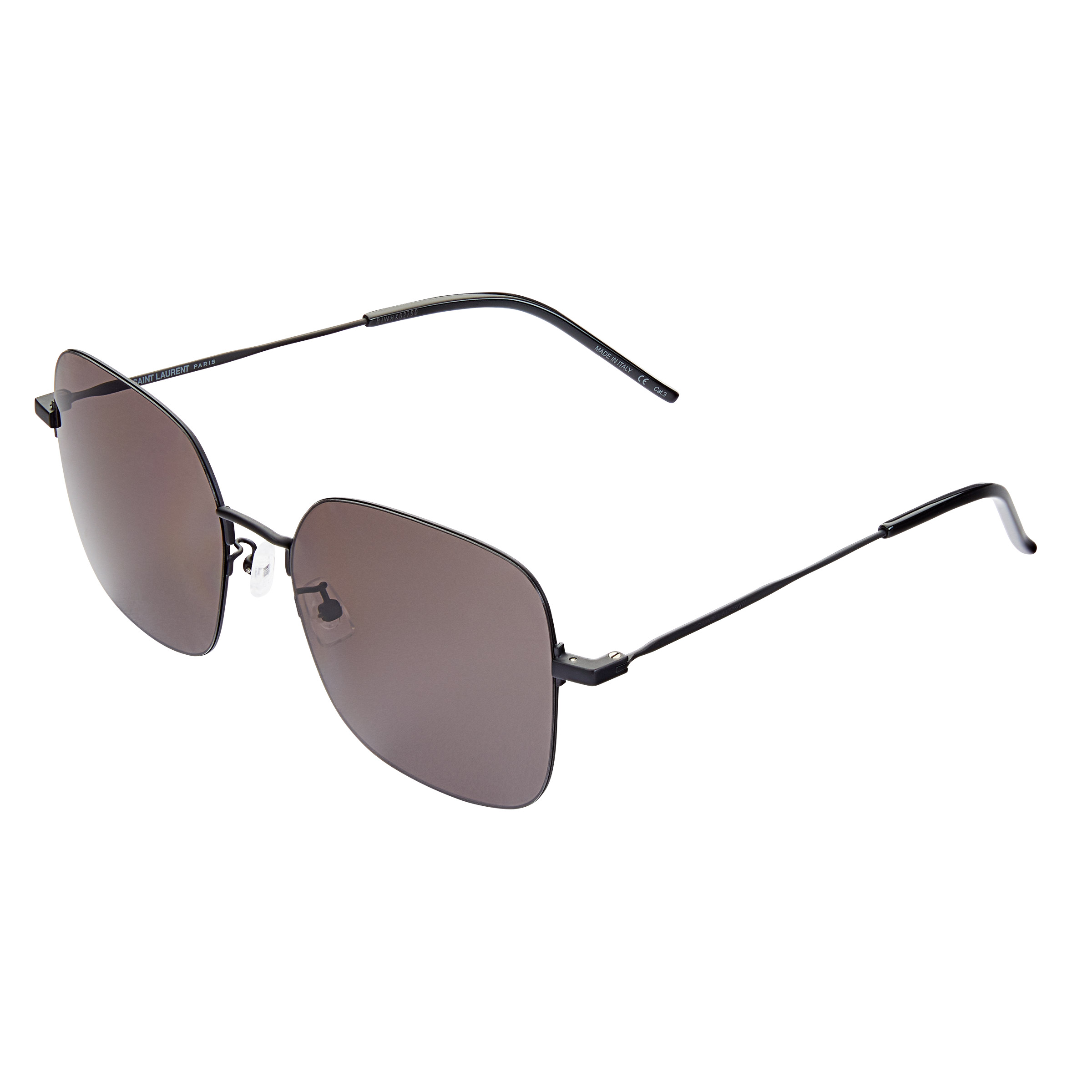 Saint Laurent SL410WIRE Semi Matte Black Sunglasses | Costco