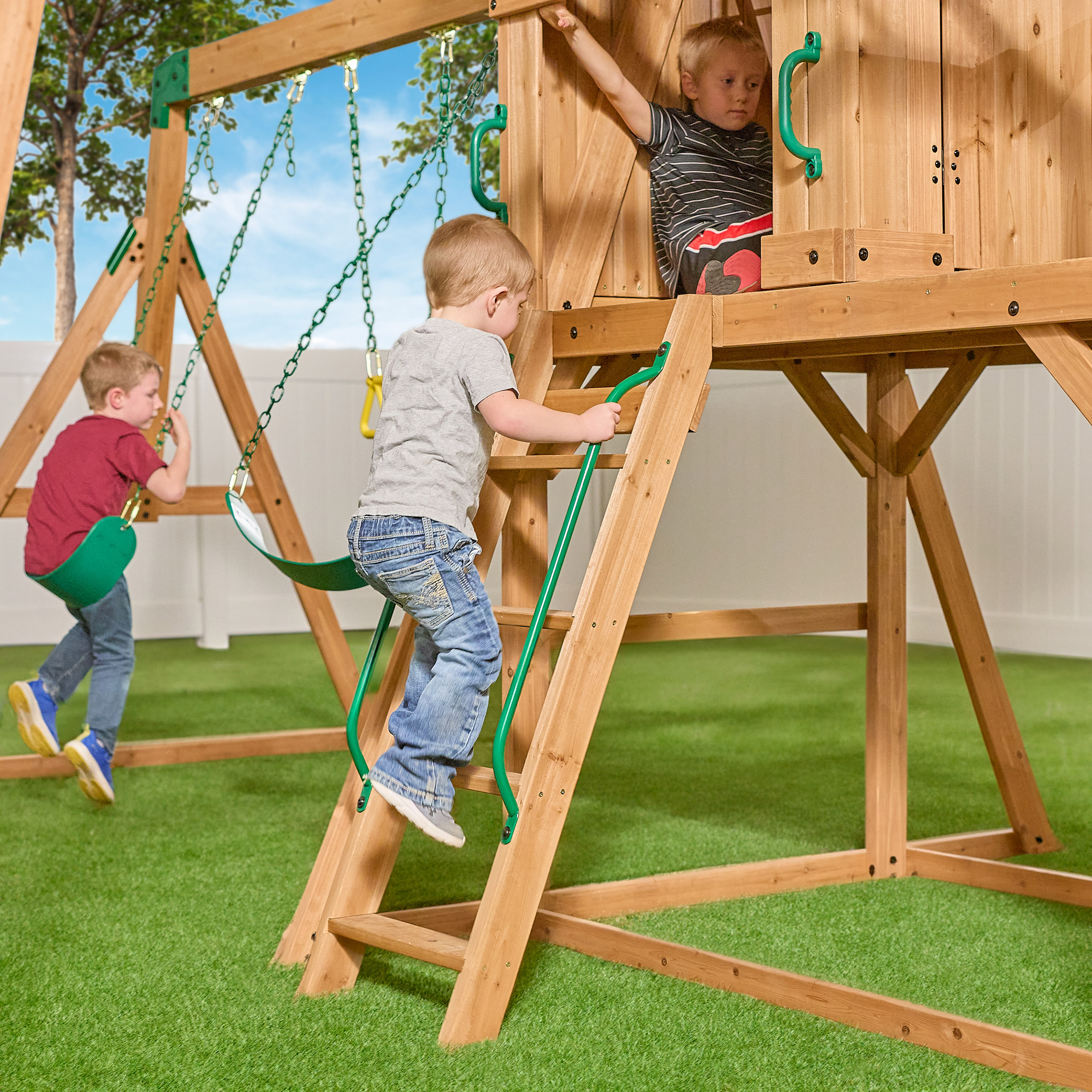 ウシオユーテックSTUDIO COLOR STC-575-5    4台セット Backyard Discovery Edgewood Swing Set - Do It Yourself | Costco