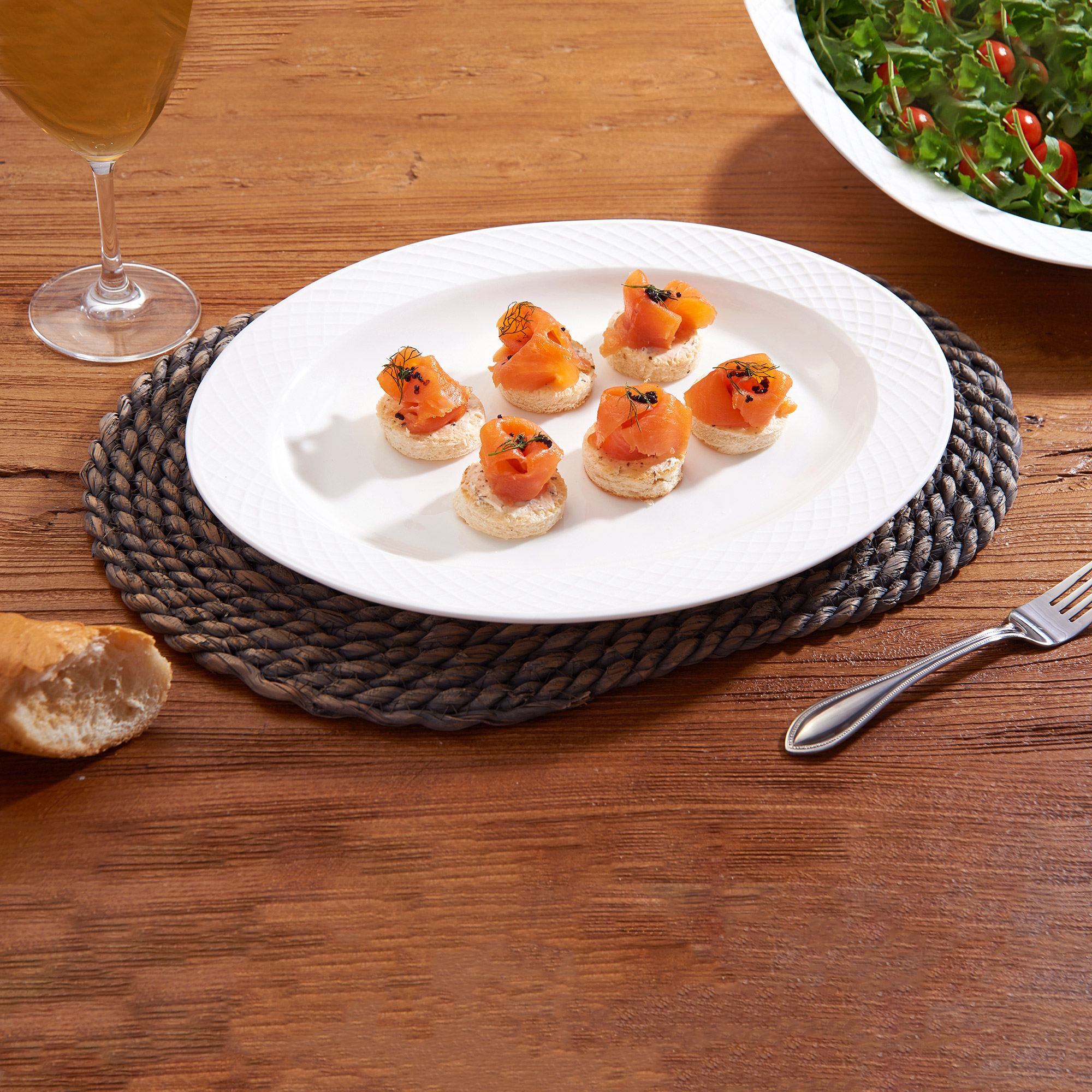 ラティス　25th Mikasa Trellis Bone China Oval Platter | Costco