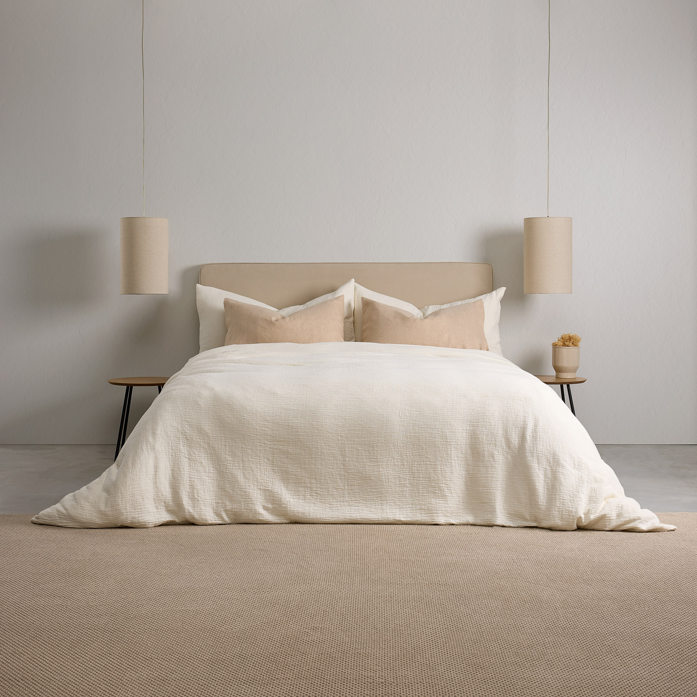 House & Home by Lynda Reeves European Collection - Muslin Duvet Cover Set