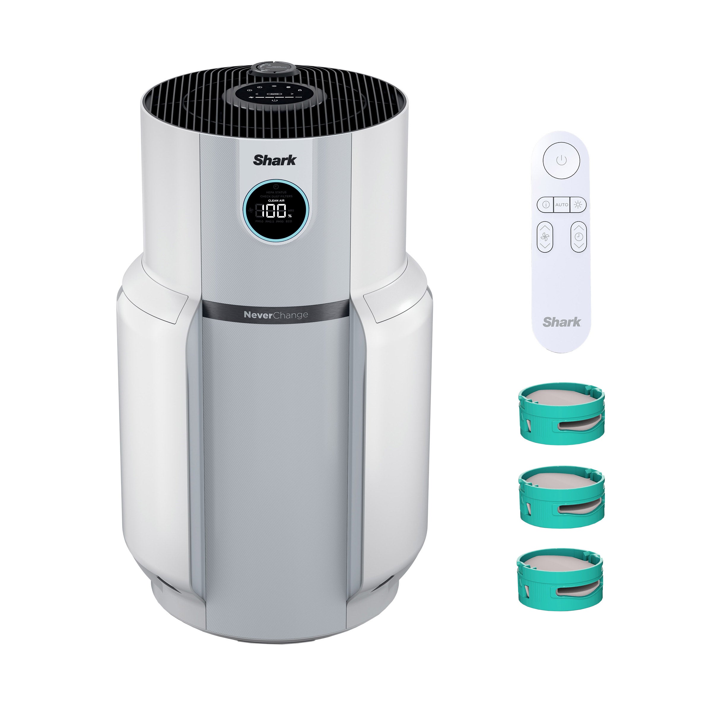 Shark NeverChange Air Purifier MAX with Remote, Three Odor Neutralization Cartridges, and Pet Pro Filter