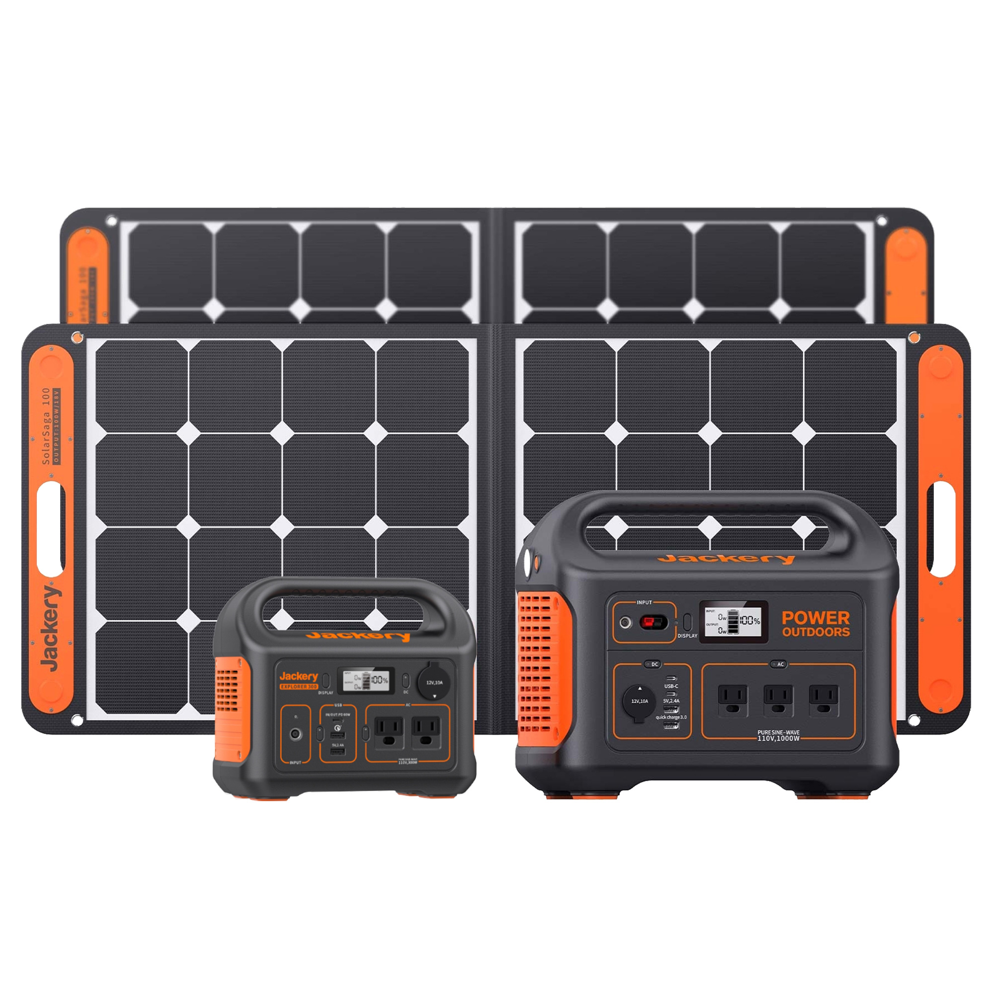 Jackery Explorer 290W and Explorer 880W Solar Generator Kit