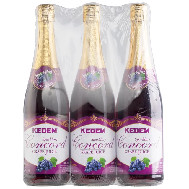 Kedem Sparkling Grape Juice, 96 fl oz, 2-count
