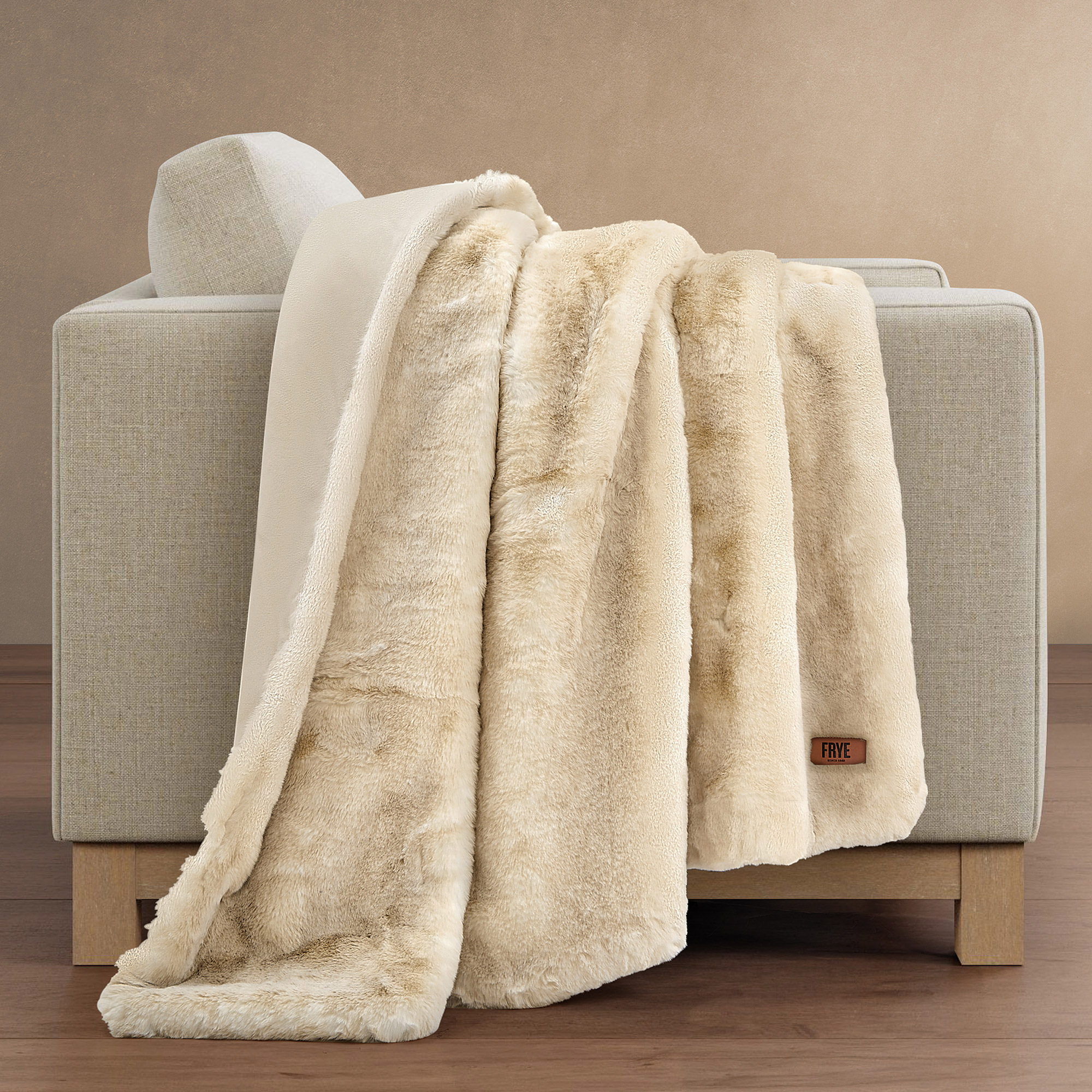 Frye Luxe Faux Fur Throw