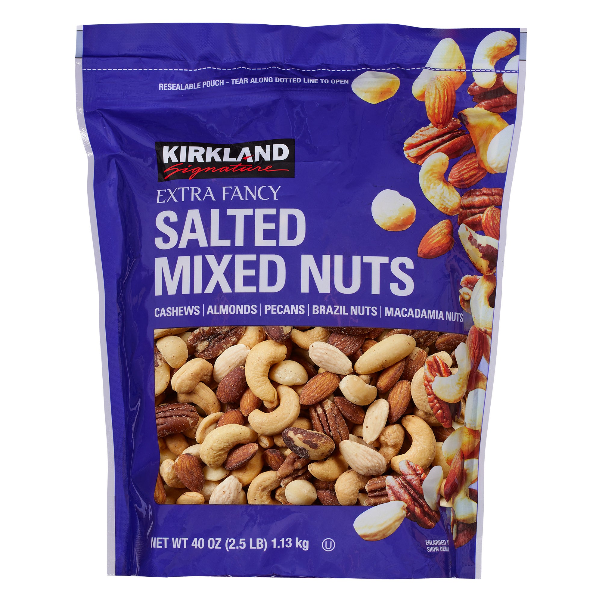 Kirkland Signature Extra Fancy Mixed Nuts, Salted, 2.5 lbs | Costco