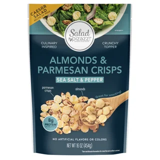 SALAD PIZAZZ ALMOND & PARMESAN TOPP 16 OUNCE BAG