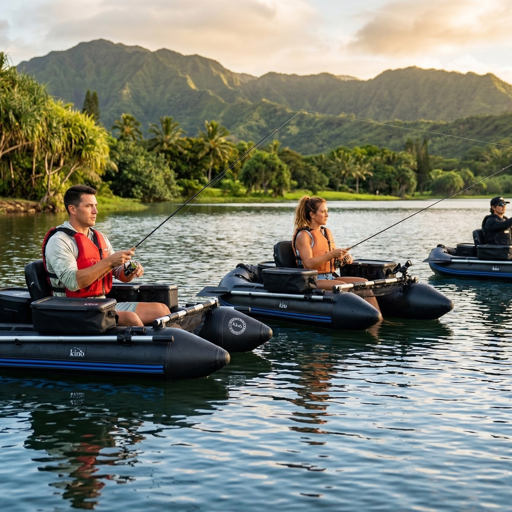 Kino Outdoor Kai Inflatable Belly Boat Bundle | Costco